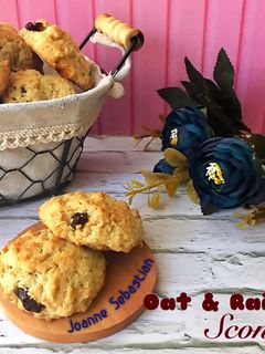 Foto resep Oat & Raisin Scones