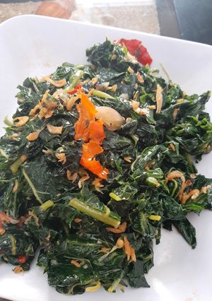 Foto resep Oseng Daun Pepaya + Ebi
