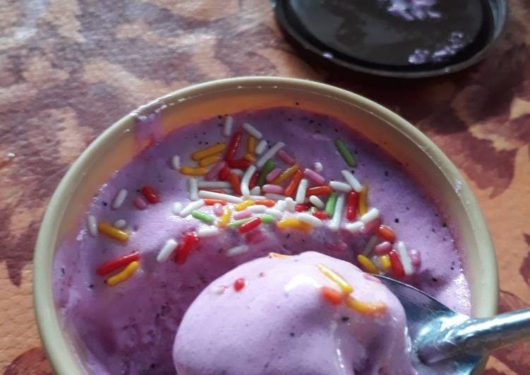 Resep Ice cream buah naga yang Enak