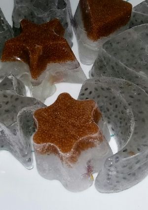 عکسی از دستور یخ تخم شربتی و خاکشیر