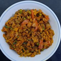 A picture of Cabbage ki sabzi.