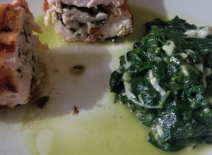 Una foto de KETO: Pollo relleno de espinacas