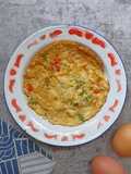 Omelet Tahu (pedas)