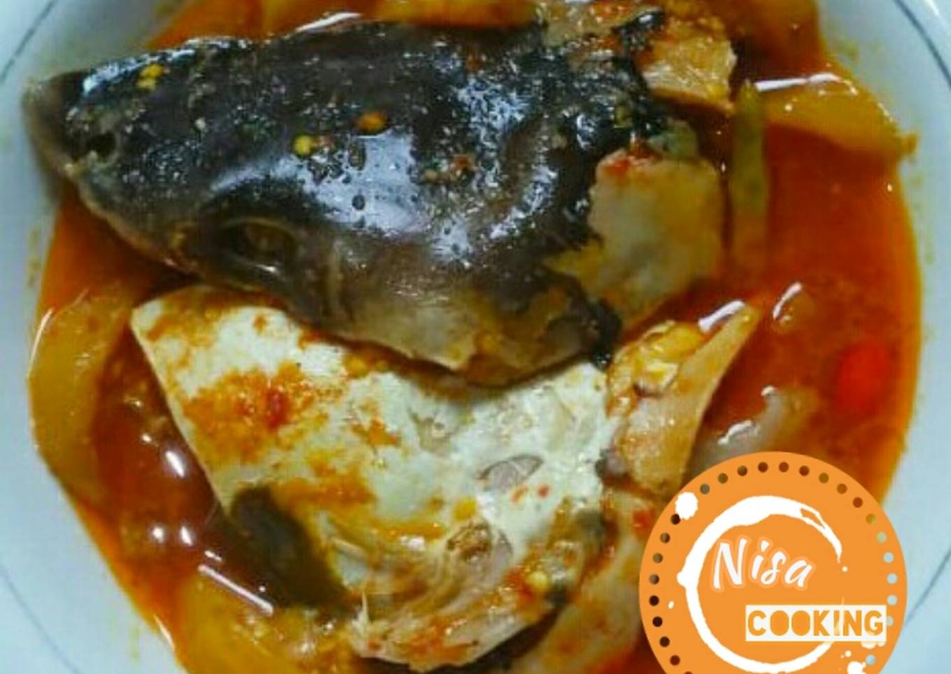 Resep 209. Asam Pedas Kepala Ikan Patin yang Enak Banget