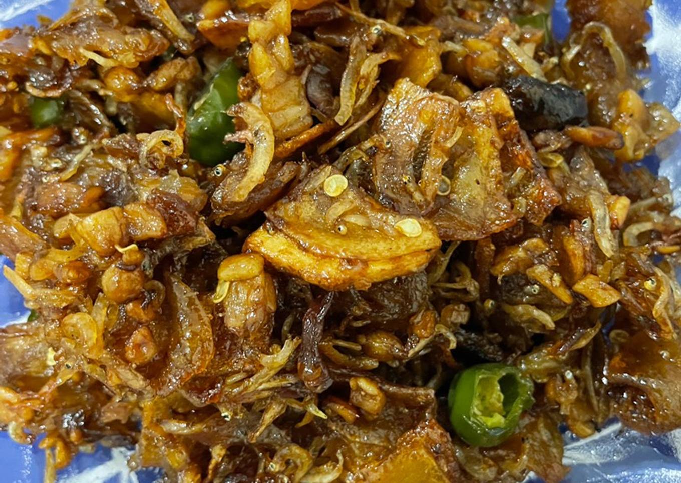 Kering kentang tempe teri