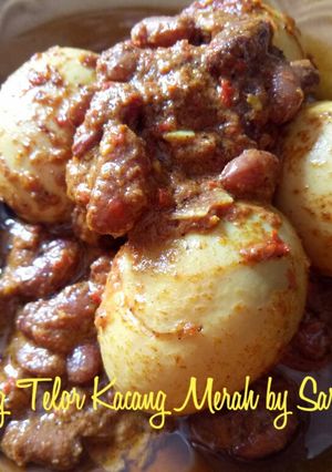 Foto resep Rendang Telor Kacang Merah