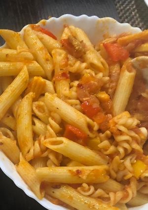 A picture of Pasta arrabiata.