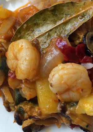 Foto resep Udang masak nanas