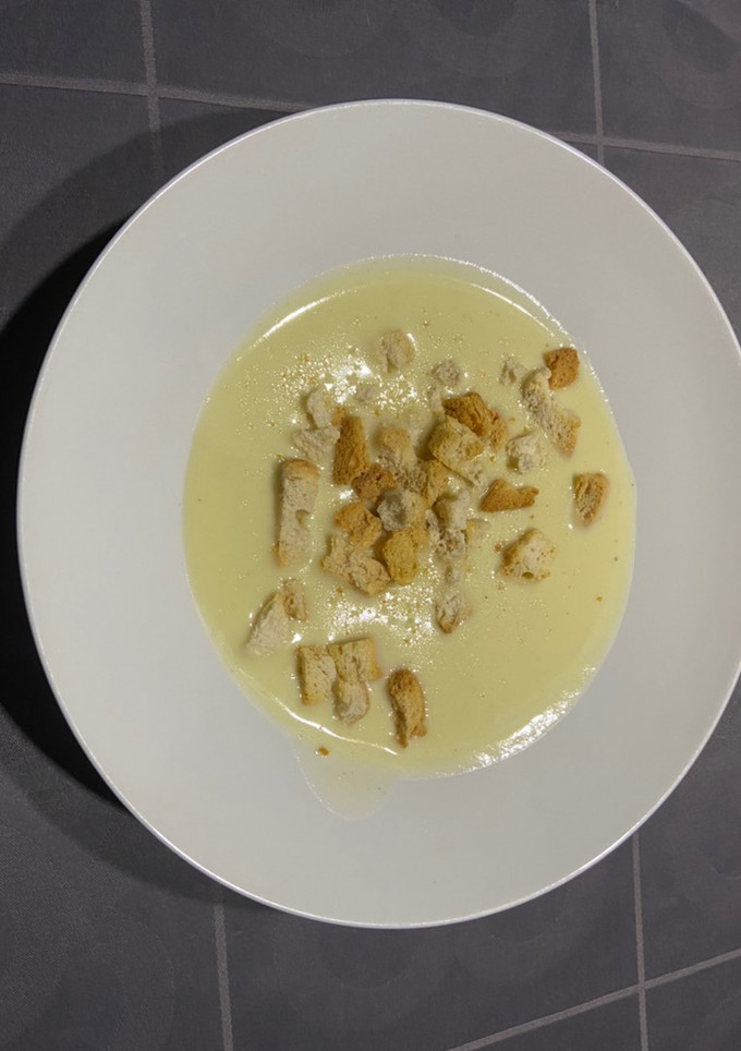 Una foto de Vichyssoise con Thermomix