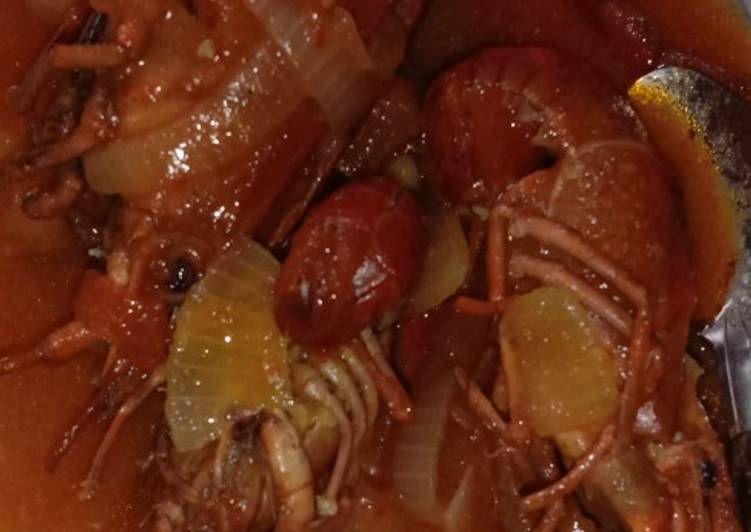 Lobster masak saus tiram