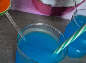 Une photo de Granités saveur curaçao bleu à la ninja slushy max 😀