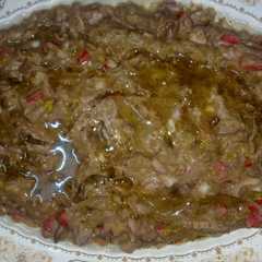 فول مصري بالبصل و الطماطم و الجبنة-レシピのメイン写真