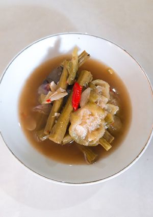 Foto resep Sayur asem kelentang dan gambas
