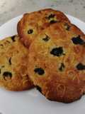 Cookies de arándano, naranja y copos de maíz