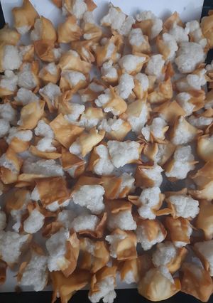 Foto resep Somai kering (soker) atau pangsit goreng isi tpg sagu