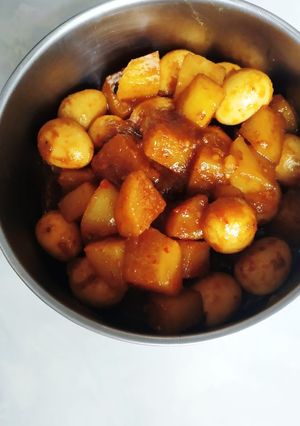 Foto resep Semur kentang & telor puyuh