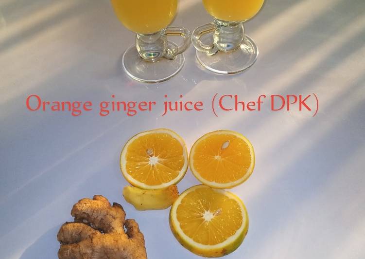 Steps to Make Award-winning Orange ginger juice