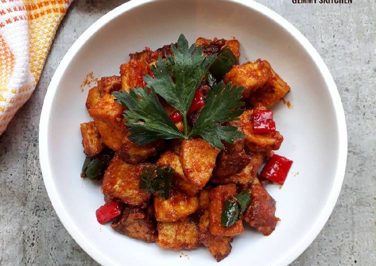 Balado Putih Telur Tahu