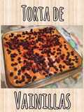 Torta de vainillas con dulce de leche y chips de chocolate