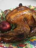 Pavo asado con Mantequilla de hierbas