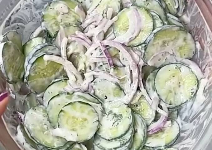 Recipe of Homemade Cucumber Salad