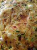 Asparagus and smoked scamorza frittata
