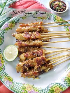 Foto resep Sate Ayam Manis (tanpa bumbu kacang)