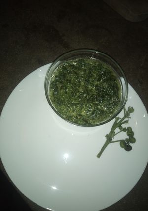 A picture of Creamed local vegetable.