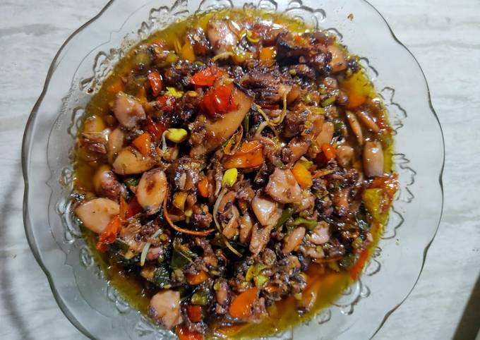 Sambal baby cumi pedas mantap