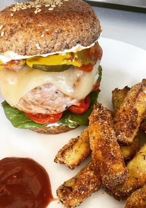 Una foto de Pan tipo bollo para hamburguesa o hotdogs - keto