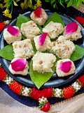 Janmashtami Special Aval Burfi / Poha Burfi Quick Dessert