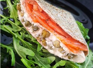 Foto principal de Tortilla Trend de carpaccio de salmón ahumado