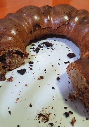 Una foto de Bizcocho de plátano y chocolate