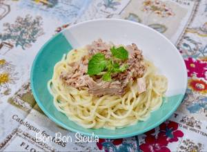 Hình của món Spaghetti Cá Ngừ sốt Phô Mai.