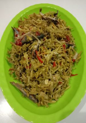 Foto resep Tumis bunga kates+ikan asin