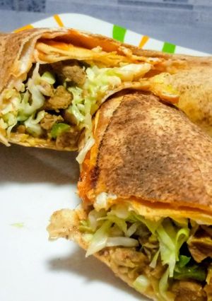A picture of Beef shawarma.