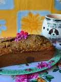 Budín marmolado de banana con harina de centeno y algarroba🧉