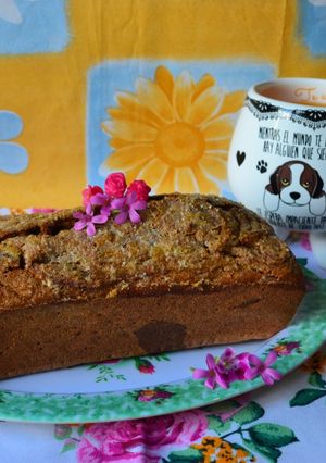 Una foto de Budín marmolado de banana con harina de centeno y algarroba🧉