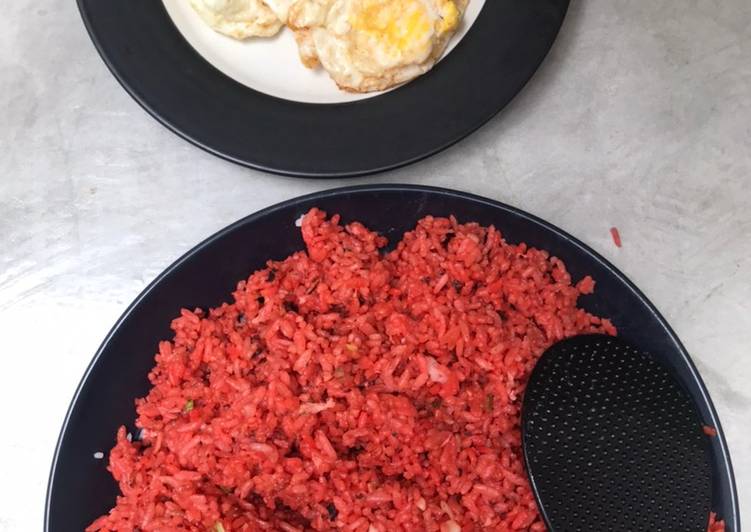 {Cara Memasak Nasi goreng merah khas makassar yang Enak