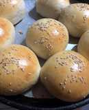 Pan de hamburguesa casero