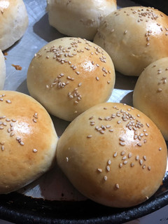 Una foto de Pan de hamburguesa casero