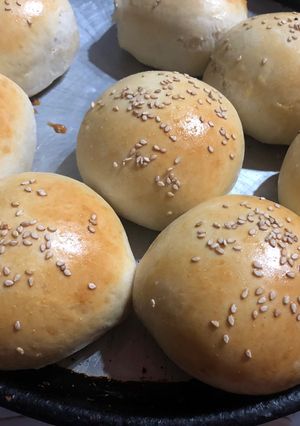 Una foto de Pan de hamburguesa casero