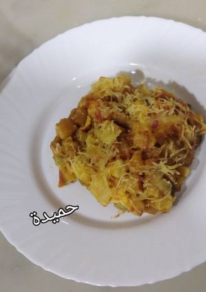 صورة لوصفة غراتان بطاطا وباذنجان