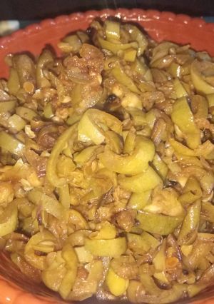 A picture of Parwal ki dry sabzi.