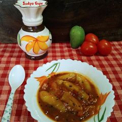 A picture of Tomato Raw Mango Chutney.