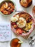 Menu Set Ulang Tahun Nasi Uduk Sederhana