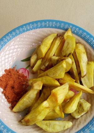 A picture of Fried sweet potatoes.