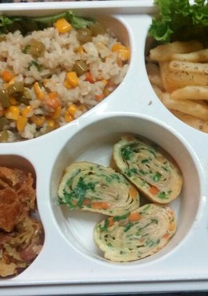Foto resep Telur dadar gulung sayuran