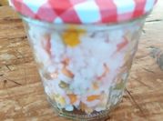 Une photo de salade riz