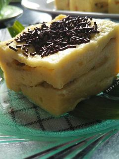 Foto resep Puding Roti Lapis Pisang